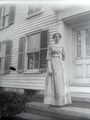 1910s Luella Bassler in front of Wright house Berne NY.jpg