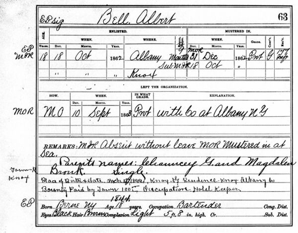 Bell, Albert E. - Helderberg Hilltowns of Albany County, NY